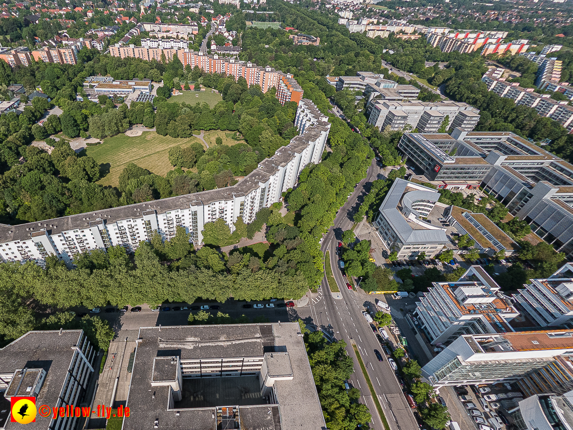 07.06.2023 - Neuperlachs neue Mitte mit PEP, Perlach Plaza, Share, Allianzversicherung und Wohnring